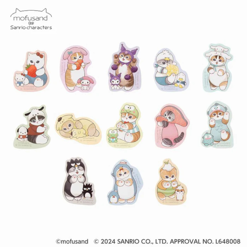 Gray Parker Service mofusand x Sanrio Characters Flake Seal Gray Parker Service mofusand x Sanrio Characters Flake Seal